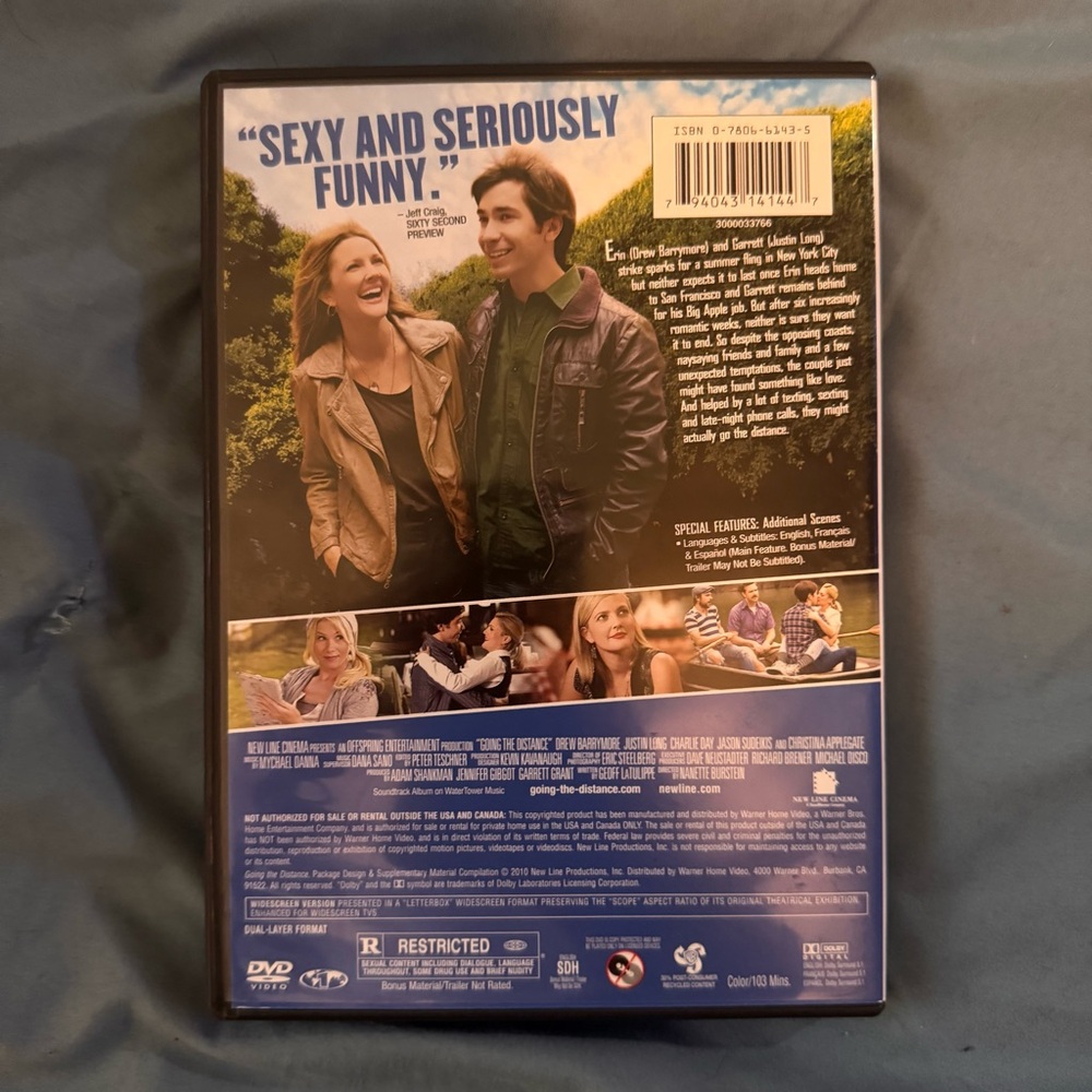 Going the Distance (DVD, 2010) Tested, Working - Picture 2 of 3